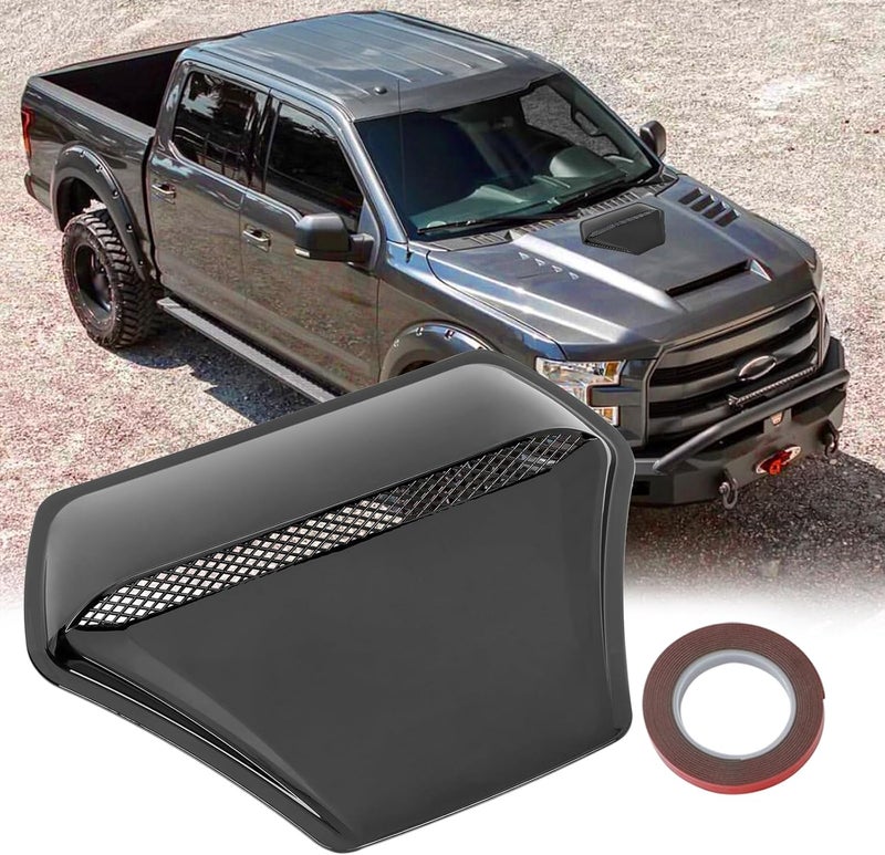 DEERMOTO Hood Vents For Cars,Universal Hood Scoop,Universal Engine Hood Air Vent for Trucks,suit for Dodge Ram 1500 2500 3500Chevy Silverado, F-150, F-250, F-350, Colorado - Image 1